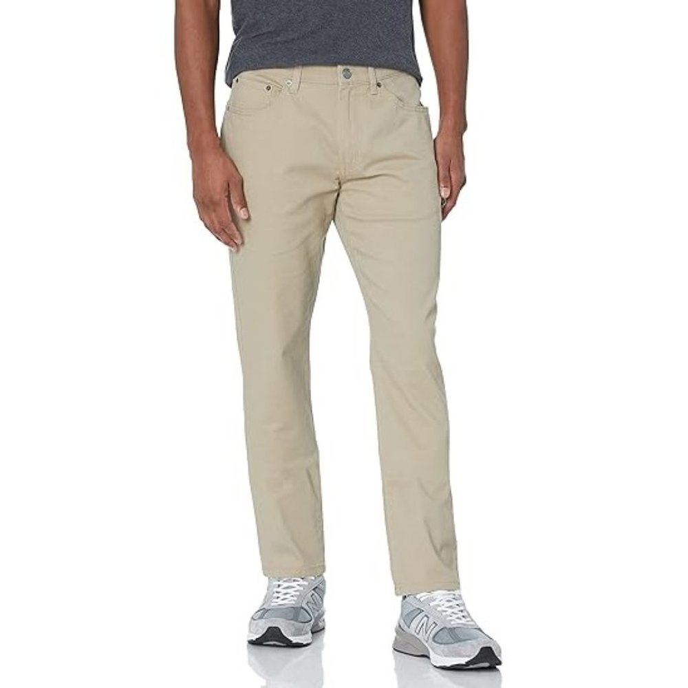 Amazon Essentials Men's Slim-Fit 5-Pocket Stretch Twill Pant. e26